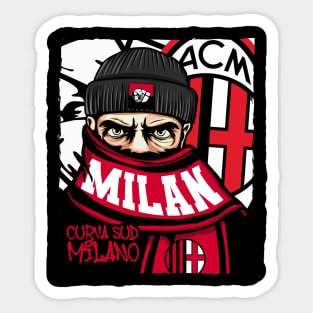 Curva sud milano Sticker